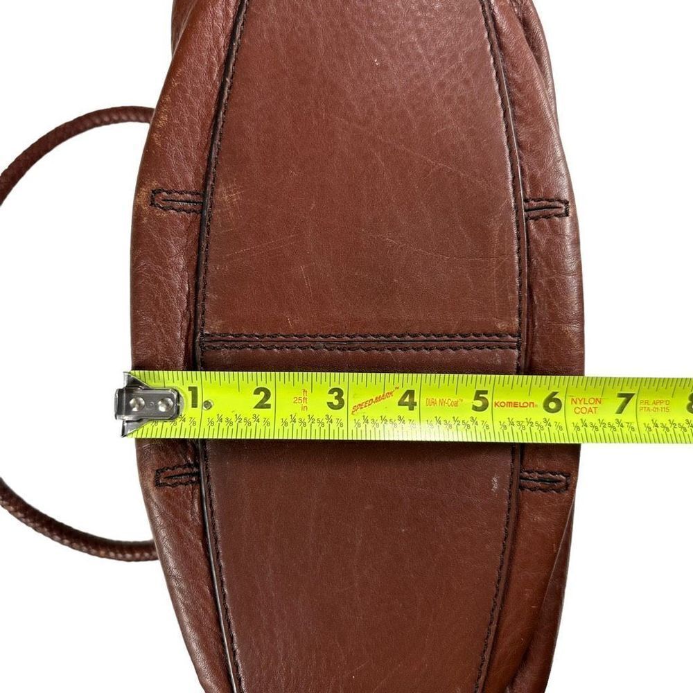 Cole Haan Brown Leather Draw Strap Denny Bag - Picture 11 of 16